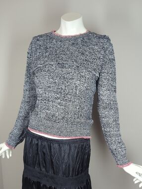 Bimba Y Lola Loose Knit Crew Neck Sweater Size Xs